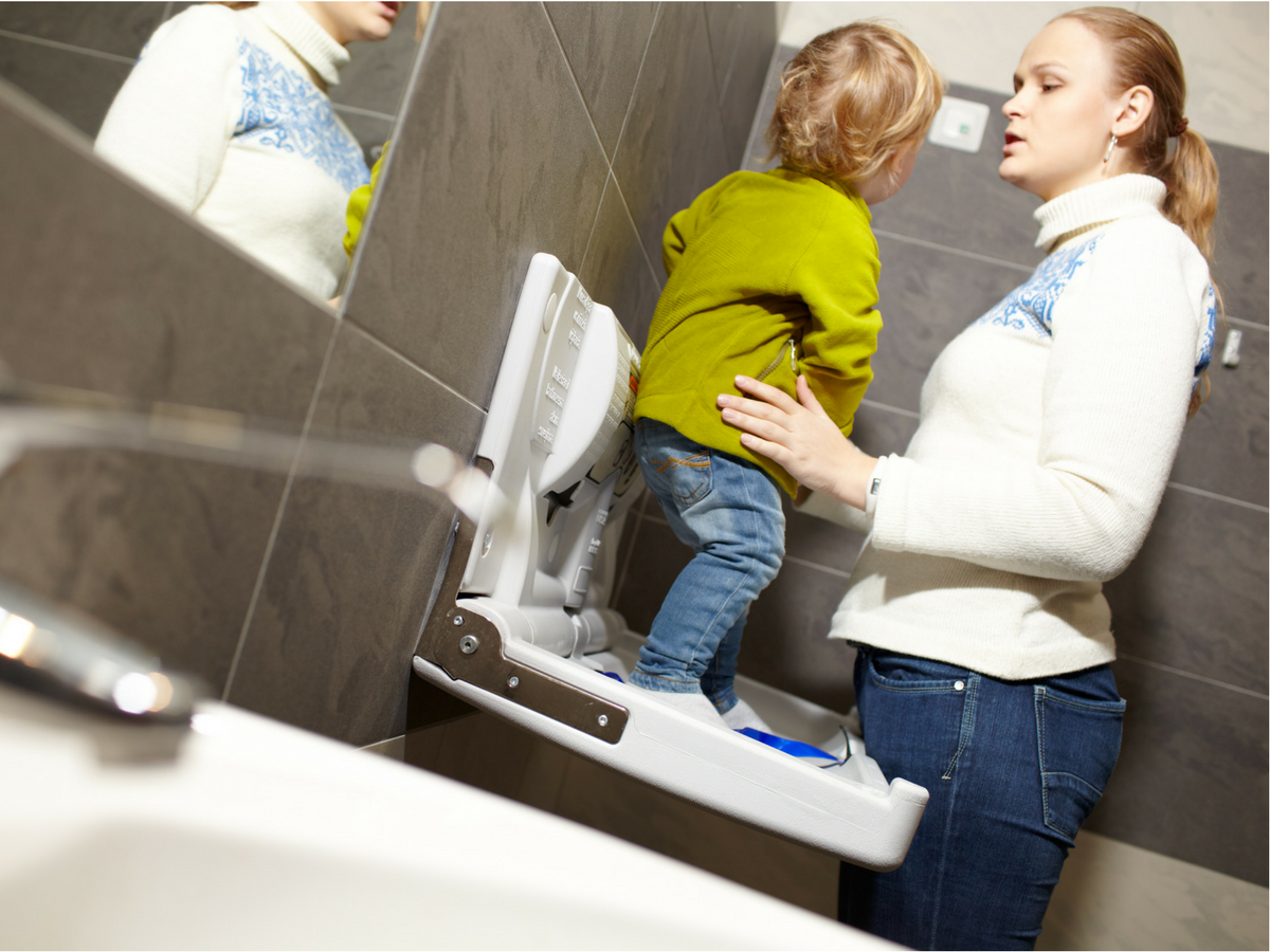 public restroom diaper change