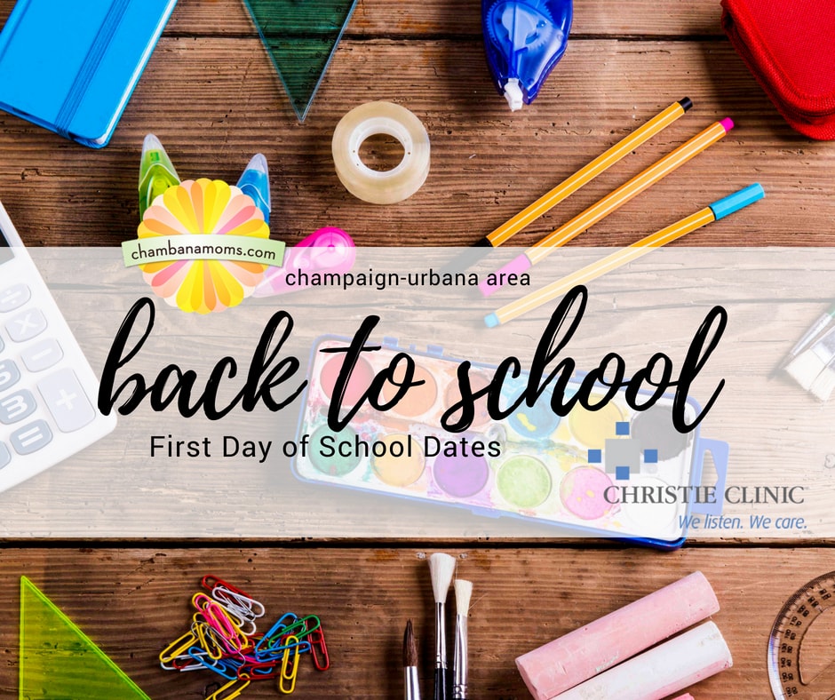 ChampaignUrbana Area School Start Dates