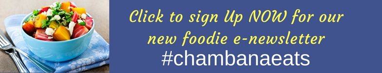 Inscreva-se hoje para a nossa newsletter e que é tudo sobre comida em Champaign-Urbana. Chambanaeats's all about food in Champaign-Urbana. Chambanaeats