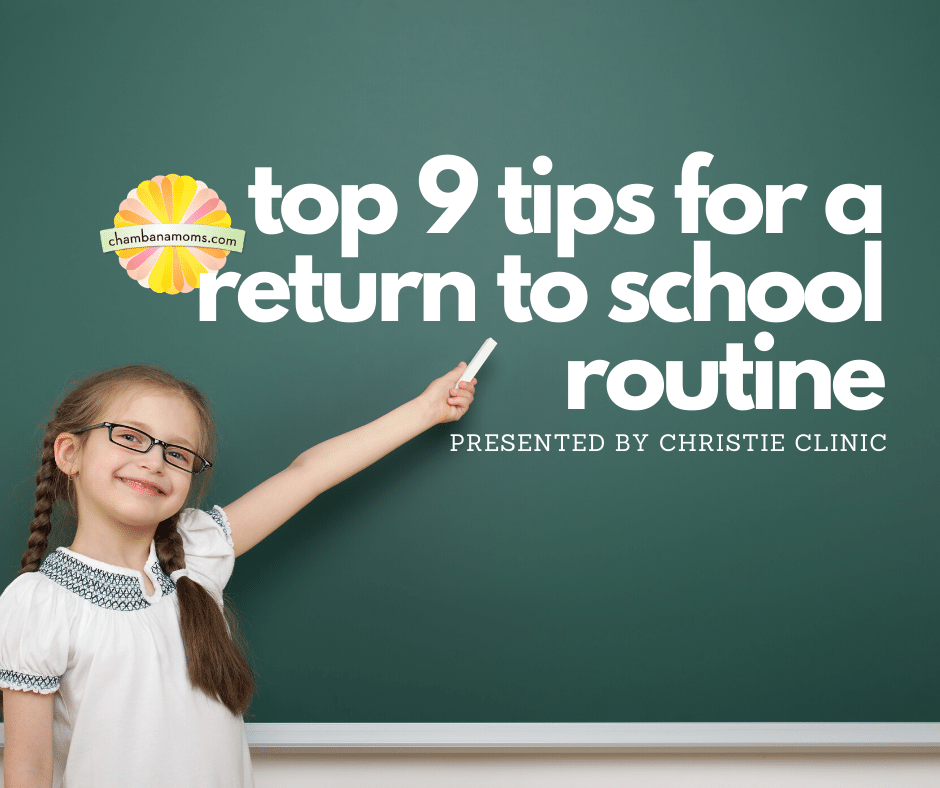 Back To School 9 Tips To Prepare For The School Routine Chambanamoms Com